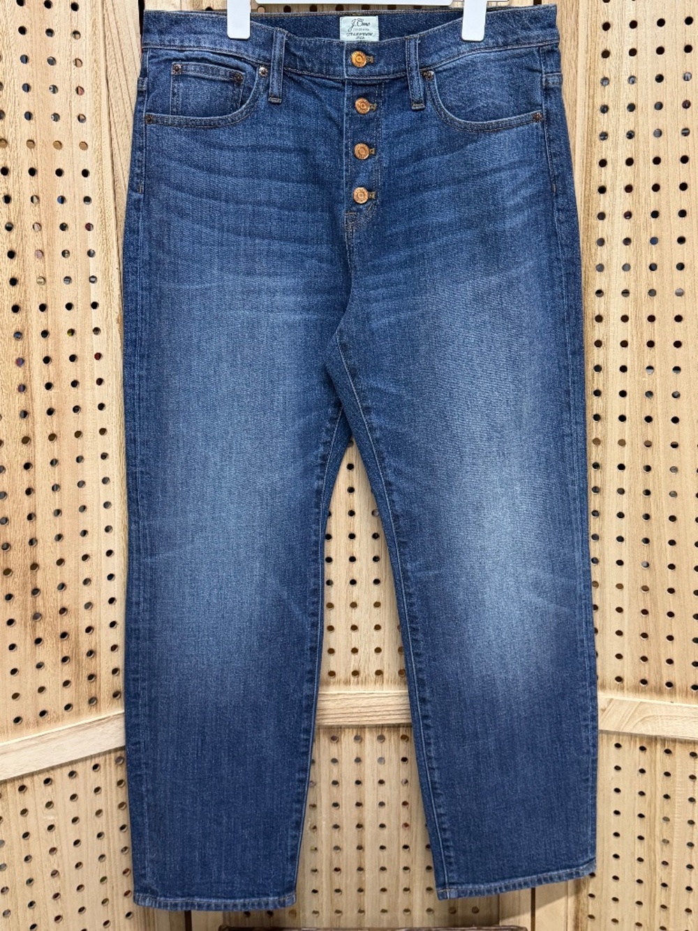 J.Crew Straightaway Jeans Size 30 Button Fly Straight Leg Denim